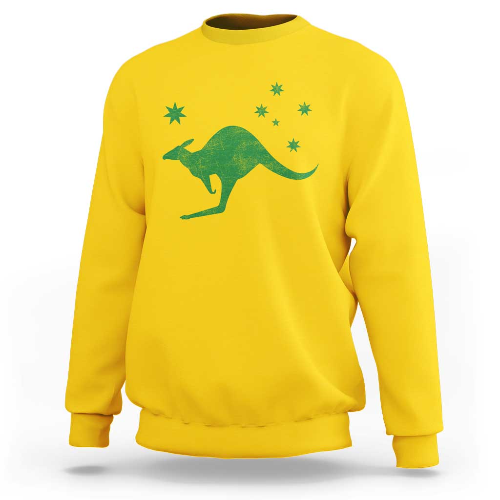 Australia Kangaroo with Federation Star Aussie Roots Sweatshirt