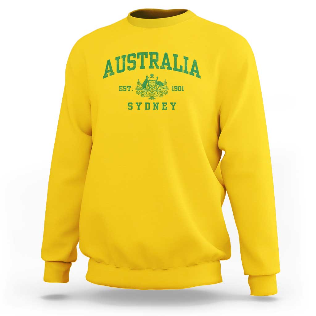 Australia Sydney Est 1901 Sweatshirt Commonwealth Vintage Crest