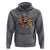 Day Of The Dead Hoodie Pumpkin Sugar Skull Halloween Flowers