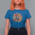 Day Of The Dead T Shirt For Women Pumpkin Sugar Skull Halloween Flowers