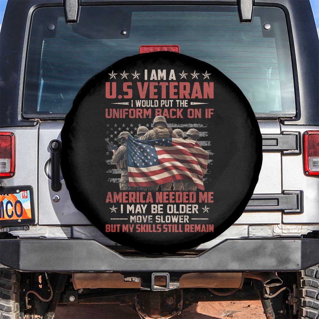 Veterans Spare Tire Cover I Am US Veteran I Would Put The Uniform Back On If America Needed Me