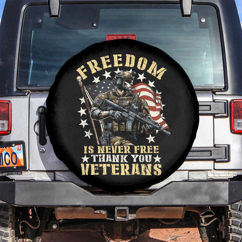 Veterans Spare Tire Cover Freedom Is Never Free Thank You Veterans American Flag Military