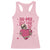 Funny Anti Valentine's Day Racerback Tank Top In My Self Love Era Skeleton Hearts