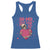 Funny Anti Valentine's Day Racerback Tank Top In My Self Love Era Skeleton Hearts