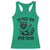 Funny Valentine's Day Racoon Racerback Tank Top I'd Pick You Over Trash Rose