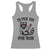 Funny Valentine's Day Racoon Racerback Tank Top I'd Pick You Over Trash Rose