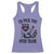 Funny Valentine's Day Racoon Racerback Tank Top I'd Pick You Over Trash Rose