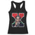 Malcolm X Black History Month Black Liberation Flag Racerback Tank Top