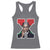 Malcolm X Black History Month Black Liberation Flag Racerback Tank Top