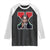 Malcolm X Black History Month Black Liberation Flag Raglan Shirt