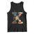 Malcolm X Tank Top Black History Leaders American Flag