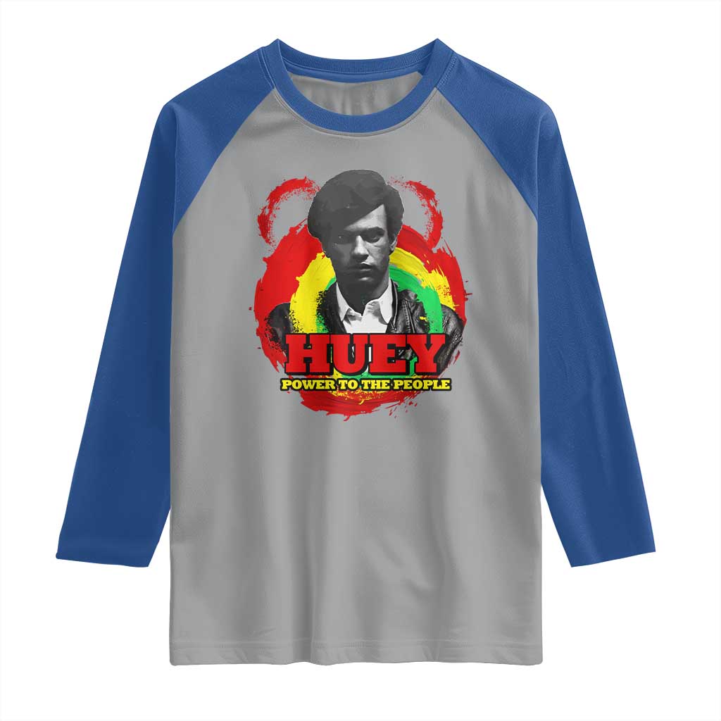 Huey P Newton Raglan Shirt Power To The People Black History Month