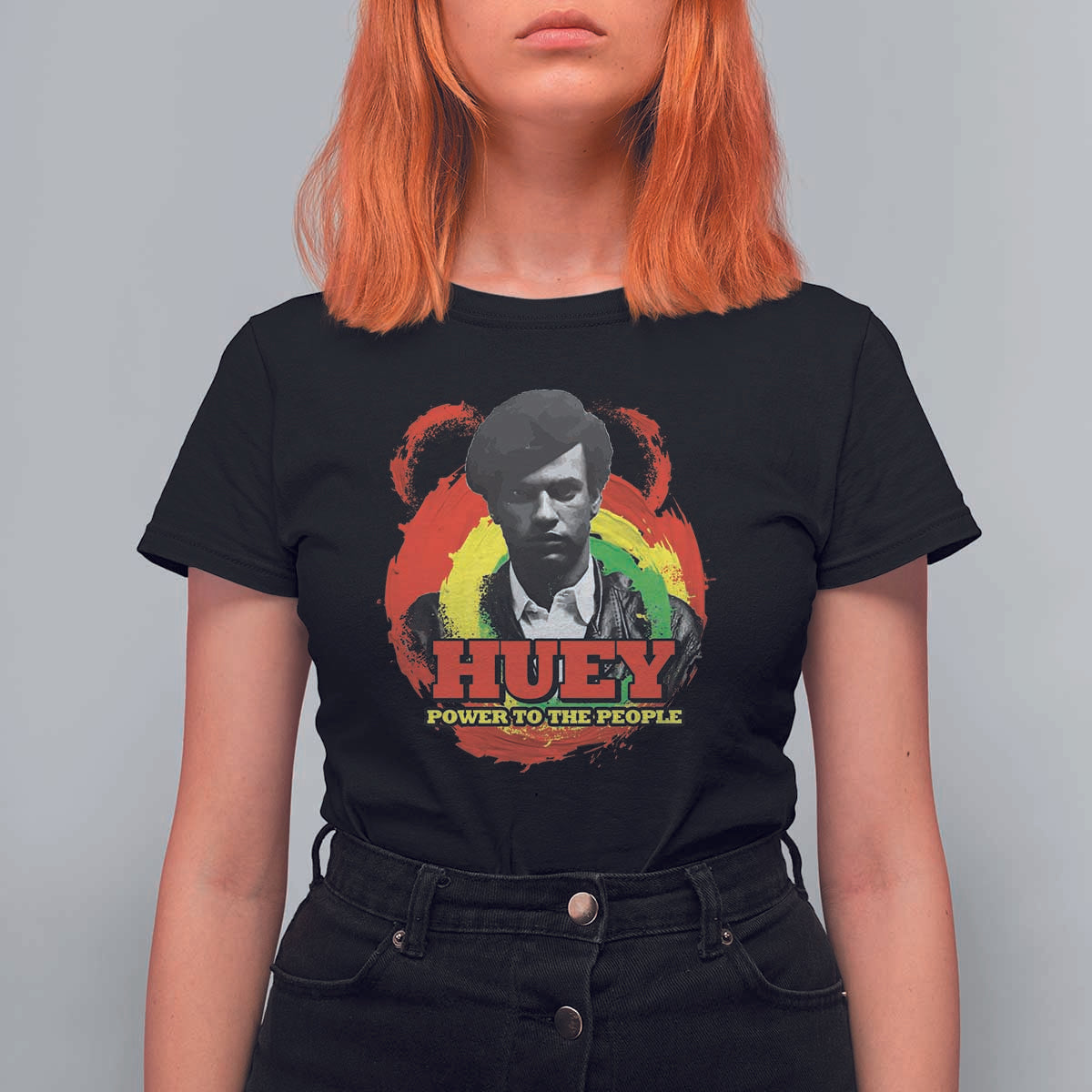 Huey P Newton T Shirt For Women Power To The People Black History Month