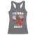 Funny Bigfoot Valentine's Day I Steal Heart Racerback Tank Top