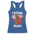 Funny Bigfoot Valentine's Day I Steal Heart Racerback Tank Top