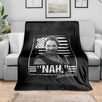 Rosa Parks Nah Quote Throw Blanket Black Movement Protest American Flag