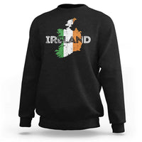 Vintage Irish Map Ireland Pride Souvenir Sweatshirt
