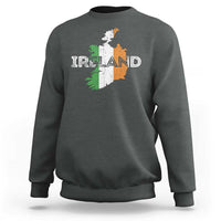 Vintage Irish Map Ireland Pride Souvenir Sweatshirt