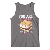 Heather gray sleeveless tank top with 'You Are S'more' sandwich graphic