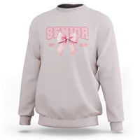 Funny Senior EST 2025 Graduation Coquette Sweatshirt