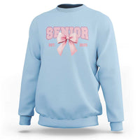 Funny Senior EST 2025 Graduation Coquette Sweatshirt
