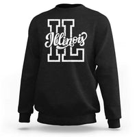 Illinois Sports Fan Sweatshirt Varsity Aesthetic IL State Pride