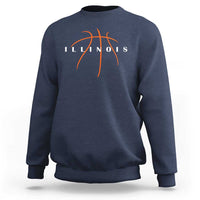 Illinois Fan Basketball Grooves Graphic IL State Sweatshirt