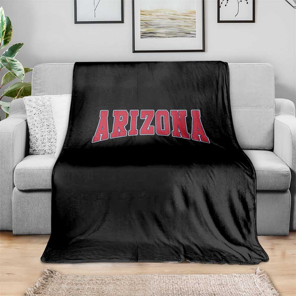 Arizona Sports Fan Vintage Bold Throwback AZ State Throw Blanket