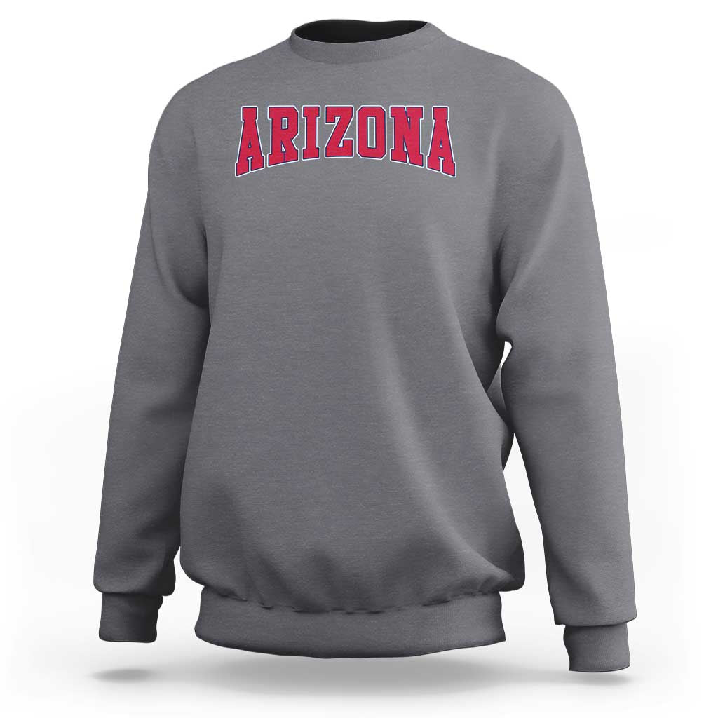 Arizona Sports Fan Vintage Bold Throwback AZ State Sweatshirt