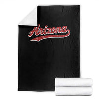 Arizona Varsity Script Classic Sports Jersey Style Throw Blanket