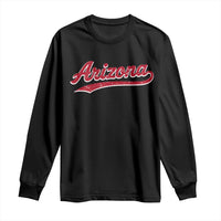 Arizona Varsity Script Classic Sports Jersey Style Long Sleeve Shirt