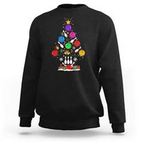 Funny Bowling Christmas Tree Lights Xmas Bowler Sweatshirt - Wonder Print Shop