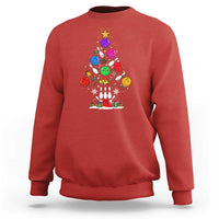 Funny Bowling Christmas Tree Lights Xmas Bowler Sweatshirt - Wonder Print Shop