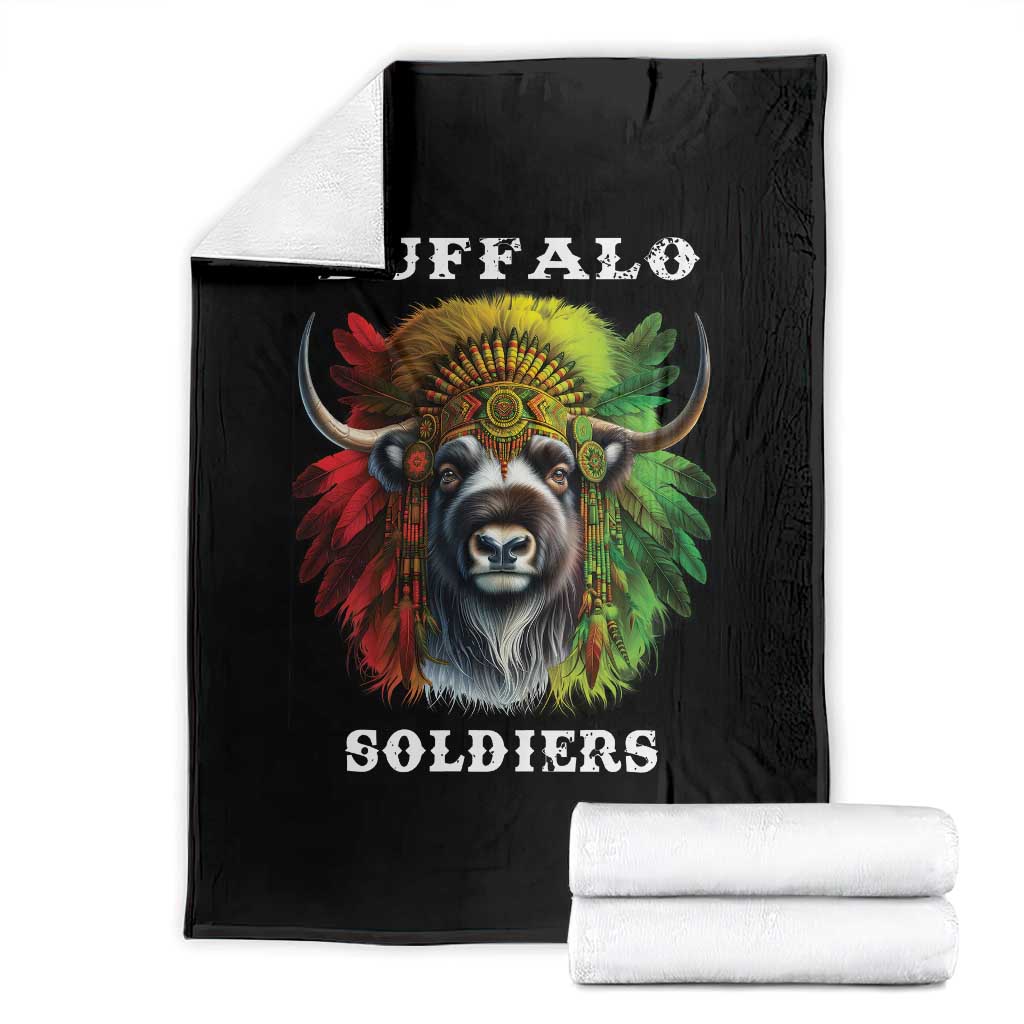Buffalo Soldiers Throw Blanket African American Heros Black History Month - Wonder Print Shop