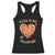 Funny Pizza Is My Valentine Racerback Tank Top Valentine's Day Heart Pepperoni Slice