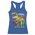 Funny Dinosaur Valentine's Day I Steal Heart Racerback Tank Top