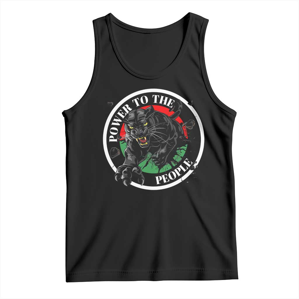 Power To The People Black Panther Party Tank Top Black History Month