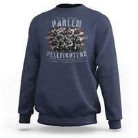 Never Forget Harlem Hellfighters Sweatshirt Vintage American Flag