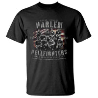 Never Forget Harlem Hellfighters T Shirt Vintage American Flag