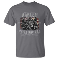 Never Forget Harlem Hellfighters T Shirt Vintage American Flag