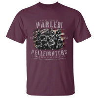 Never Forget Harlem Hellfighters T Shirt Vintage American Flag