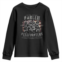 Never Forget Harlem Hellfighters Youth Sweatshirt Vintage American Flag