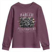 Never Forget Harlem Hellfighters Youth Sweatshirt Vintage American Flag