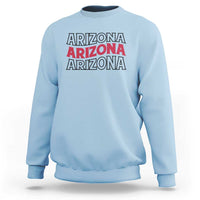 Retro Arizona Lover Sweatshirt Groovy Typography Vintage 70s State