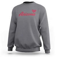 Arizona State Pride Sweatshirt Clean Word Art Minimalist Graphic