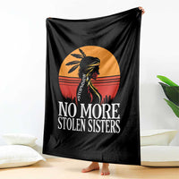 MMIW Awareness Throw Blanket No More Stolen Sisters Native American Gift