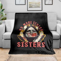 Native American Awareness Gift Throw Blanket No More Stolen Sisters MMIW Support