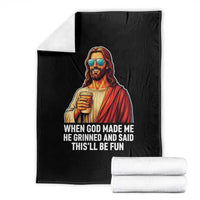 Funny Religious Jesus Throw Blanket Wait Im Goated