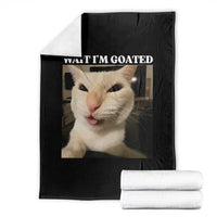 Funny Cat Meme Lover Throw Blanket