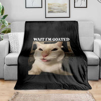Funny Cat Meme Lover Throw Blanket